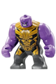 Thanos - Large Figure, Medium Lavender Arms Plain, Dark Bluish Gray Outfit with Gold Armor, Angry - sh896