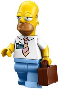 Homer Simpson with tie and badge sim001