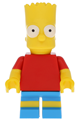 Bart Simpson with slingshot in back pocket pattern - sim008