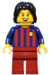 Soccer Fan - FC Barcelona, Female, Dark Red Legs soc147