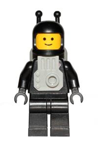 Classic Space (Classic Black Spaceman) - Black with Light Gray Jet Pack sp059a