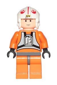 Luke Skywalker - Light Nougat, X-Wing Pilot Suit, Simple Torso and Helmet sw0090