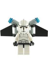 Clone Trooper Episode 3 with jet pack on back, aerial trooper sw0127