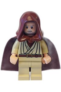 Old Obi-Wan Kenobi - old, light nougat, reddish brown hood and cape sw0206