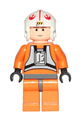 Luke Skywalker - light nougat, x-wing pilot suit, detailed torso and helmet - sw0295