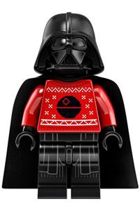 Darth Vader wearing a red Christmas sweater with Death Star sw1121