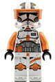 Clone Trooper Commander Cody, 212th Attack Battalion (Phase 2) with printed legs, orange visor - sw1233
