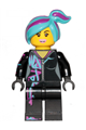 Lucy Wyldstyle with Magenta Lined Hoodie, Medium Azure and Magenta Hair, Smile / Cheerful - tlm201