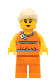 Lego Brand Store Female, Orange Halter Top - tls057