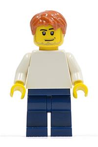 Lego Brand Store Male, Plain White Torso, Stubble tls067