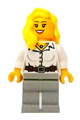 Lego Brand Store Female, Pharaoh&#39;s Quest Blouse with Buttons, Belt and Necklace Pattern - tls078