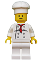 Chef - White Torso with 8 Buttons, Black Wrinkles, NO Back Print, White Legs, Standard Grin - twn192