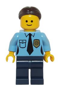 Police - Female Officer, Dark Brown Hair with Bun twn220
