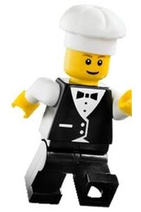 Town Vest Formal - Waiter with Chef's Hat wtr005