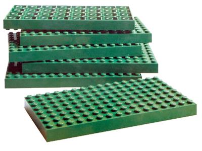 061 LEGO Samsonite 5 Green Large Base Plates thumbnail image
