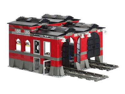10027 LEGO World City Train Engine Shed thumbnail image
