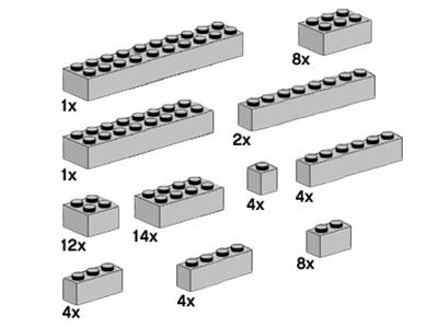 10145 LEGO Assorted Light Grey Bricks thumbnail image