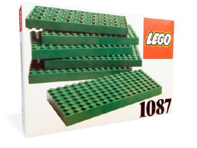1087 Dacta 6 Lego Baseplates 8x16 Green thumbnail image