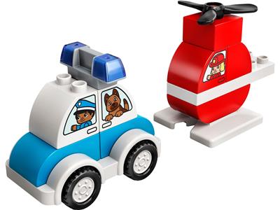 10957 LEGO Duplo Town Fire Helicopter & Police Car thumbnail image