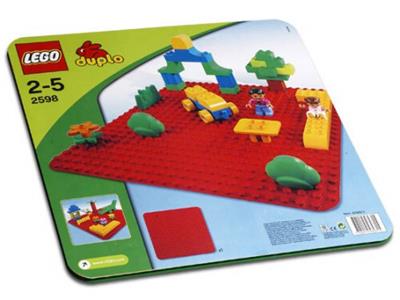 2598 LEGO Duplo Large Red Building Plate thumbnail image