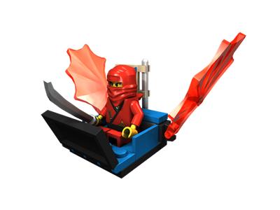 3074 LEGO Castle Red Ninja's Dragon Glider thumbnail image