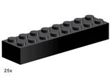 3463 LEGO 2x8 Black Bricks