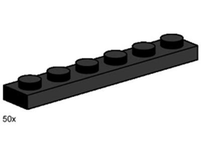 3486 LEGO 1x6 Black Plates thumbnail image