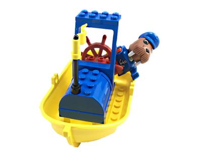 3633 LEGO Fabuland Motor Boat with Walter Walrus thumbnail image