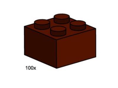 3753 LEGO 2x2 Brown Bricks thumbnail image