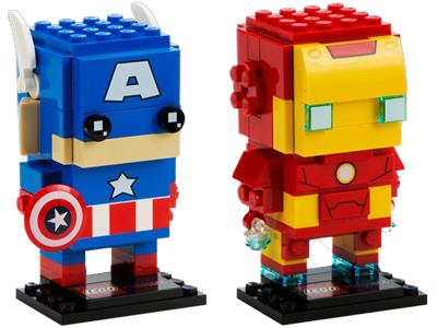 41492 LEGO BrickHeadz Marvel Super Heroes San Diego Comic-Con Iron Man & Captain America thumbnail image