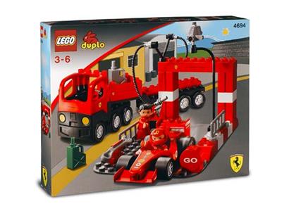 4694 LEGO Duplo Ferrari F1 Racing Team thumbnail image