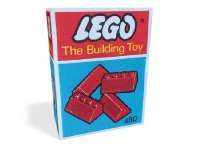 480-4 LEGO Slopes and Slopes Double 2x4 Red thumbnail image