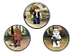 Han Solo, Chewbacca and Stormtrooper Magnets thumbnail