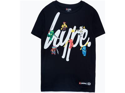 5006234 Clothing HYPE X LEGO NINJAGO Black Squad Script Adults' T-Shirt thumbnail image