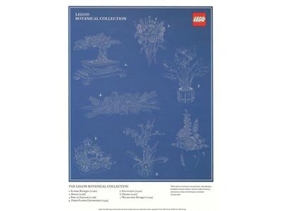 5007797 LEGO Botanical Collection Art Print - Blueprint thumbnail image