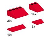 5152 LEGO Roof Bricks Shallow 25 Degrees Red