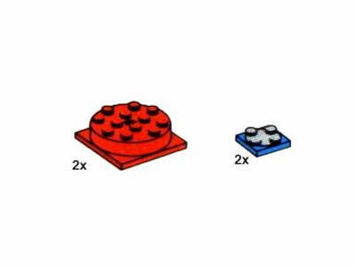 5163 LEGO 2 Turntables 4x4, 2 Turntables 2x2 thumbnail image