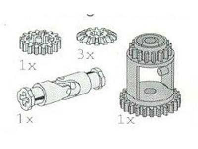 5245 LEGO Technic Universal Joint, Differential Housing and Gear Wheels thumbnail image