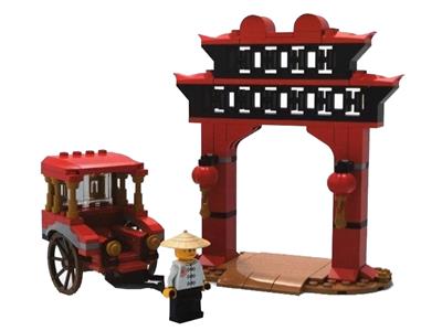 6351965 LEGO Rickshaw and Paifang Gateway thumbnail image