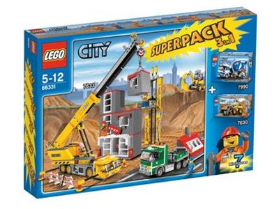 66331 LEGO City Super Pack 3 in 1 (Construction 1 VP) thumbnail image