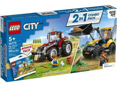 66772 LEGO City Big Wheel Gift Set - 2-in-1 Combo Pack thumbnail image
