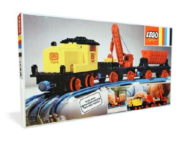724 LEGO Trains 12v Diesel Locomotive with Crane Wagon and Tipper Wagon thumbnail image