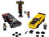75893 LEGO Speed Champions 2018 Dodge Challenger SRT Demon and 1970 Dodge Charger R/T