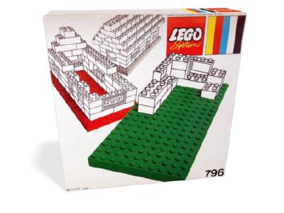 796 LEGO 2 Large Baseplates Green/Yellow thumbnail image