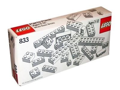 833 LEGO White Bricks Parts Pack thumbnail image