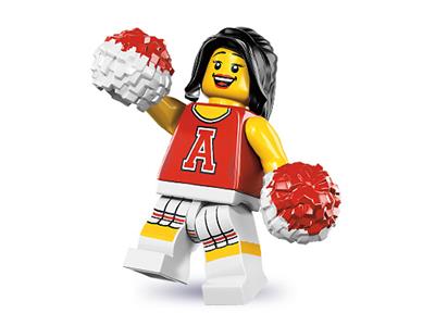 LEGO Minifigure Series 8 Red Cheerleader thumbnail image