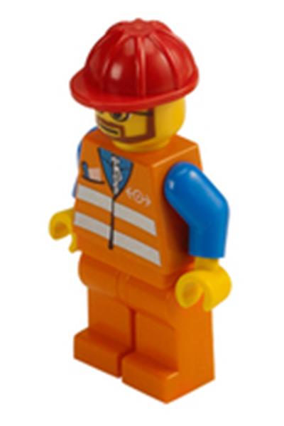 LEGO Railway Construction Worker trn224 | BrickEconomy