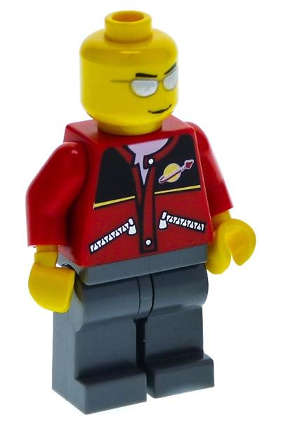 Male in Red Jacket Minifigure - twn060