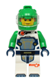 Astronaut - Male, White Spacesuit with Bright Green Arms, Bright Green Helmet, Trans-Clear Visor - cty1763