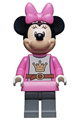 Minnie Mouse dressed as a knight in a dark pink top and skirt - dis077